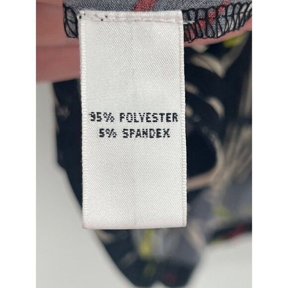 Chaus Womens 2X Abstract Patterned Top With Knot Front 3/4 Sleeves NOS - Picture 6 of 9